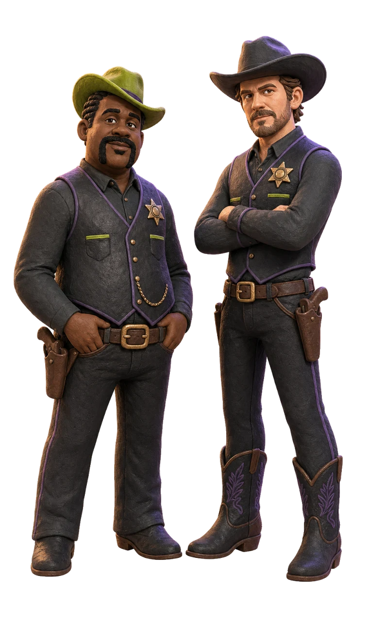 Philip Adrian and Adam Drakes, the Grapeseed Studios sheriffs